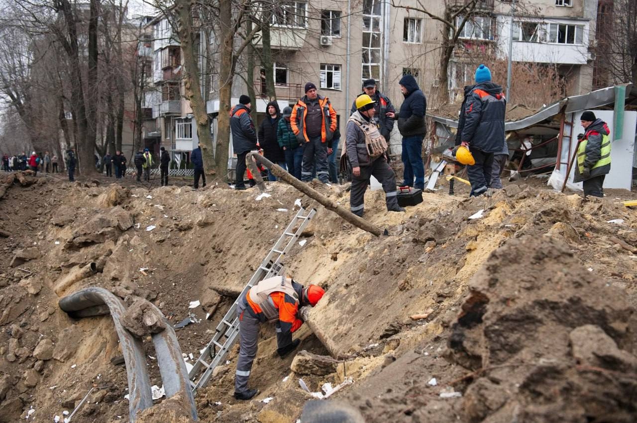 Последствия удара по Харькову 2 января