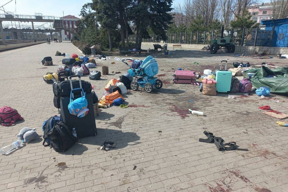 СБУ: ракета, убившая больше 60 человек на вокзале в Краматорске, была выпущена с территории «ДНР»